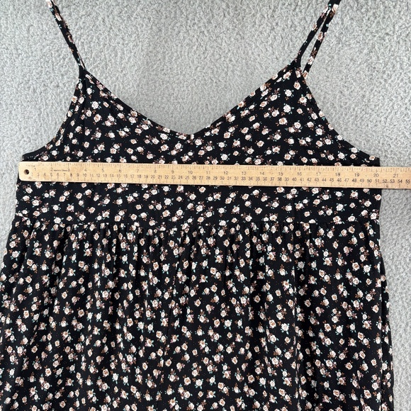 Natural Life Floral Wide Leg Jumpsuit Black Rose Print Size Large - Picture 7 of 16